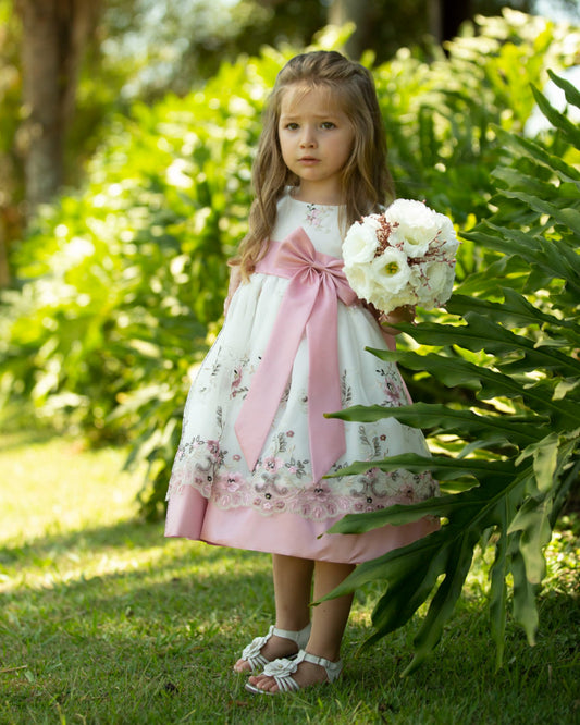 VESTIDO PARA DAMINHA FERNANDA ROSA ANTIGO | ETIQUETTE