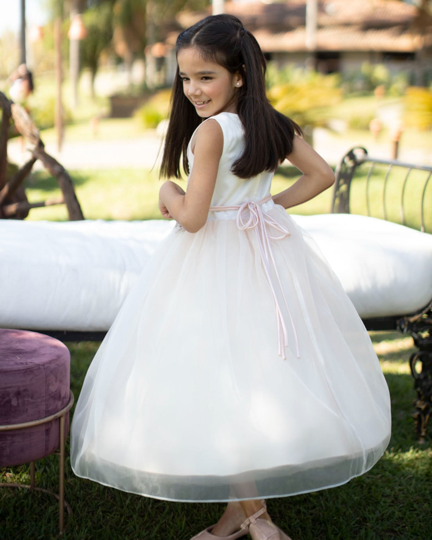 VESTIDO PARA DAMINHA SCARLET ROSE | ETIQUETTE