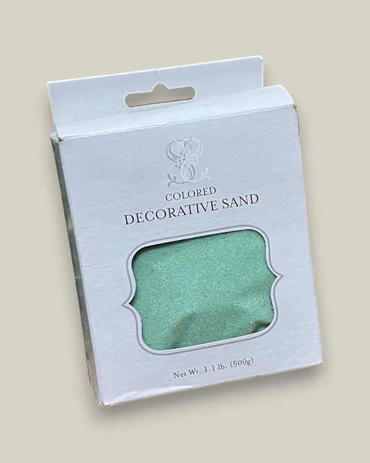 Areia de quartzo para cerimônia das areias na cor verde claro.