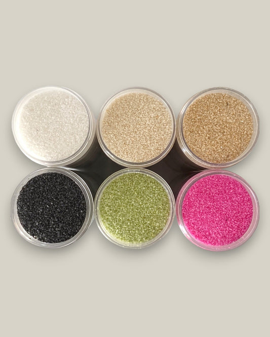 Areia de quartzo para cerimônia das areias em diversas cores.